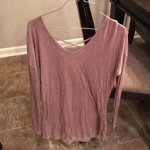 Women’s casual pink long sleeve- Size L